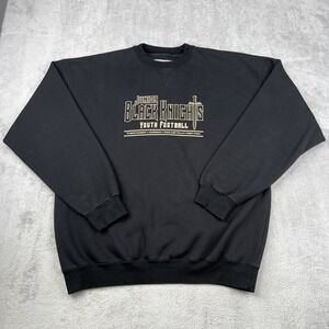 West Point Jr Black Knights Youth Football Sweatshirt‎  Men's XL Pullover Baggy